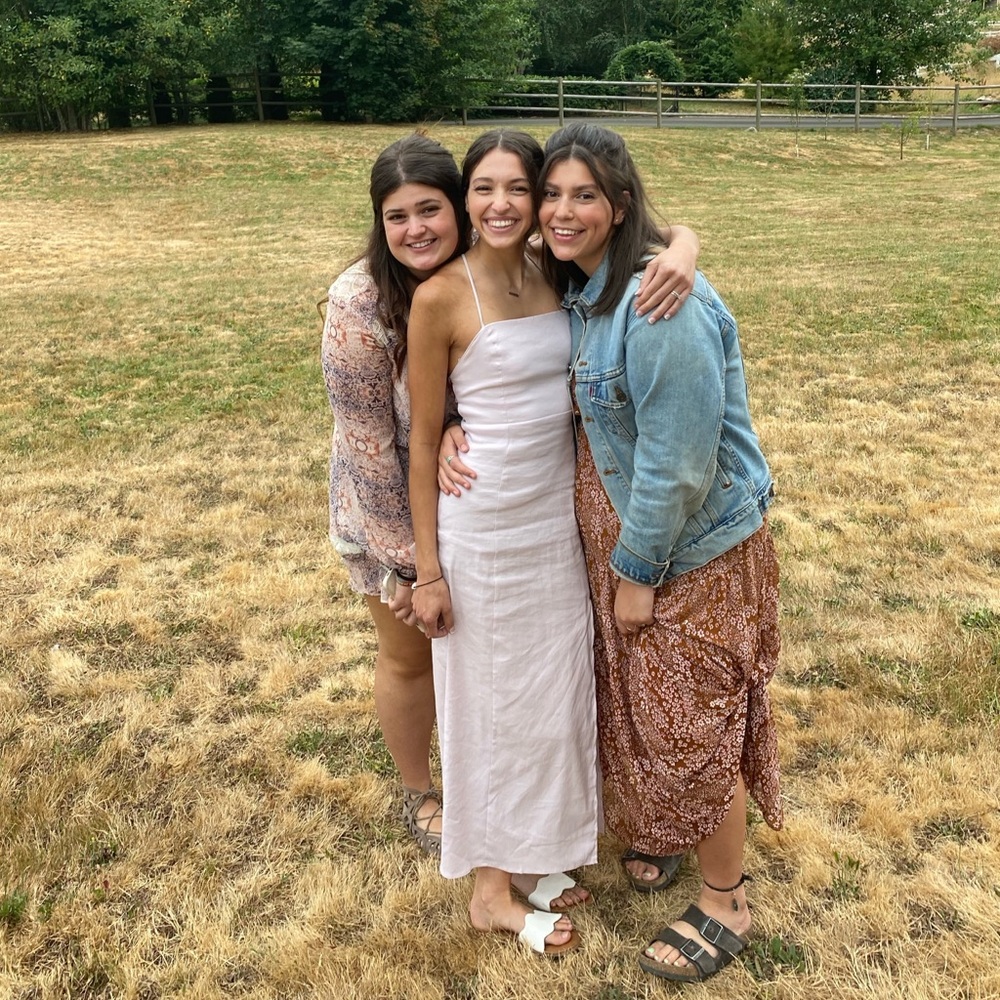 Linen blend dress